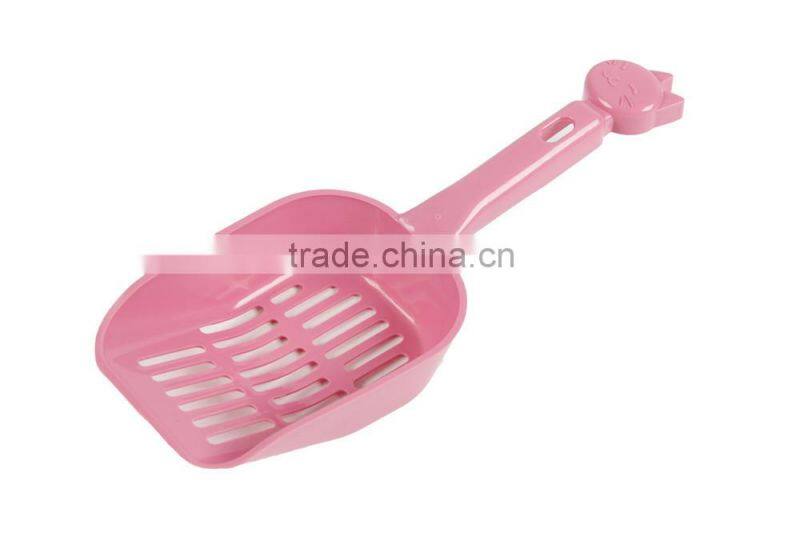 Wholesale plastic pet litter sholve with lovey cat head pattern cat litter