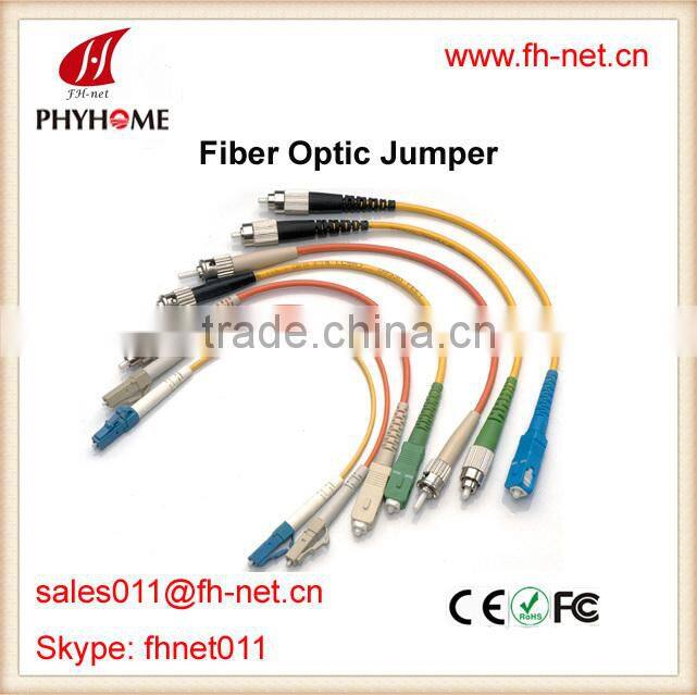 Fiber Optic Jumper 9/125, 50/125, 62.5/125 SC/LC/FC/ST