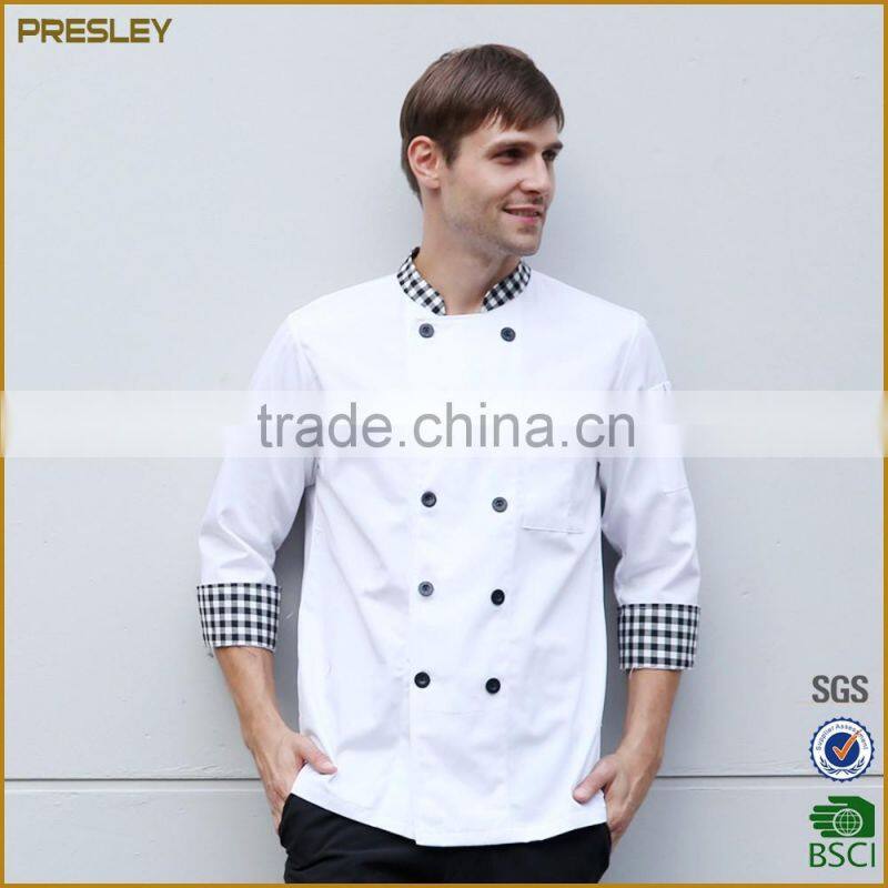 Presley oem Solid Color All Style Cook Wear Chef Uniform Supplier in China