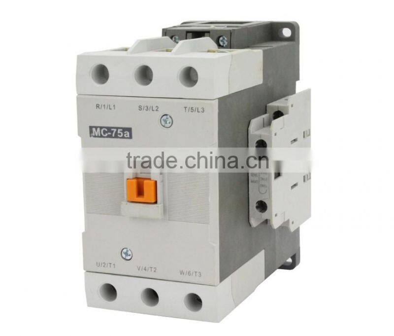 Best price new MC-75a 110V/220V/380V/660V 50/60Hz contactor Magnetic electrical AC Contactor