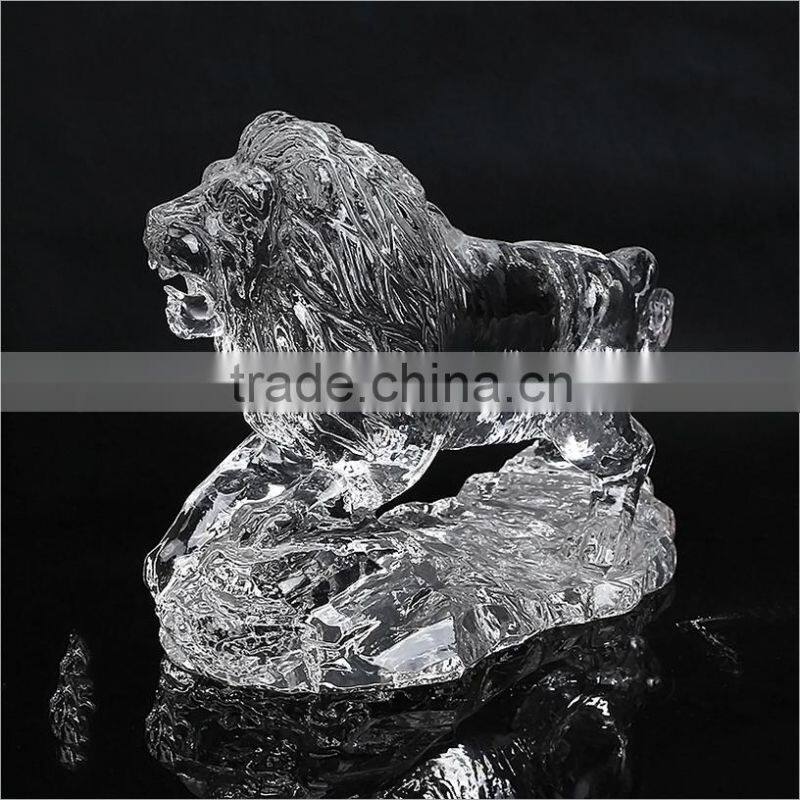 Crystal Lion Model Classics Top Grade Crystal Running Lion