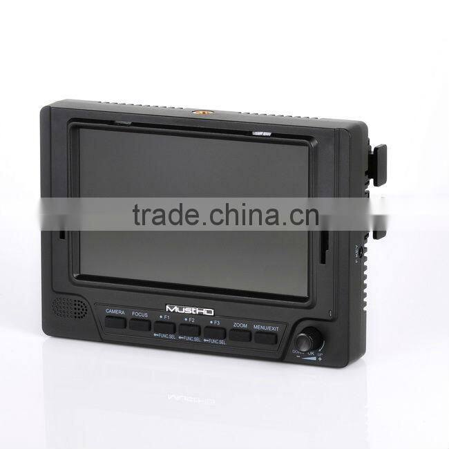 MustHD 5 inches On Camera Video assist Field Monitor with HDMI input Focus Assist Marker False Color Pixel to Pixel etc