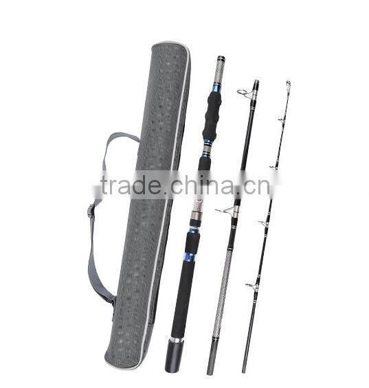 3-Piece Spinning Rod Heavy Spinning Fishing Rod Portable Fishing Rod Graphite Spin Rod