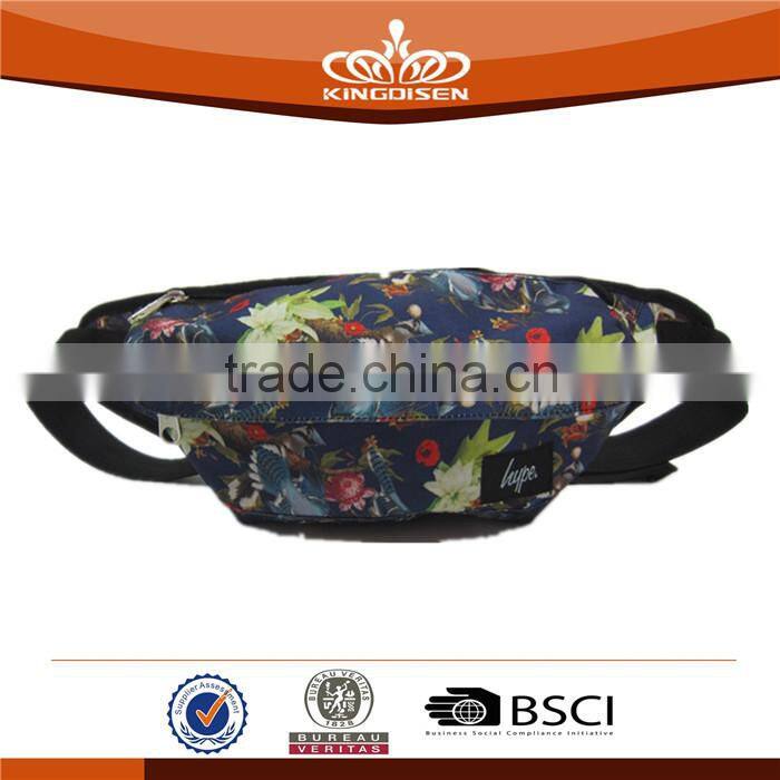 waterproof fashion with a flower pattern waist bag