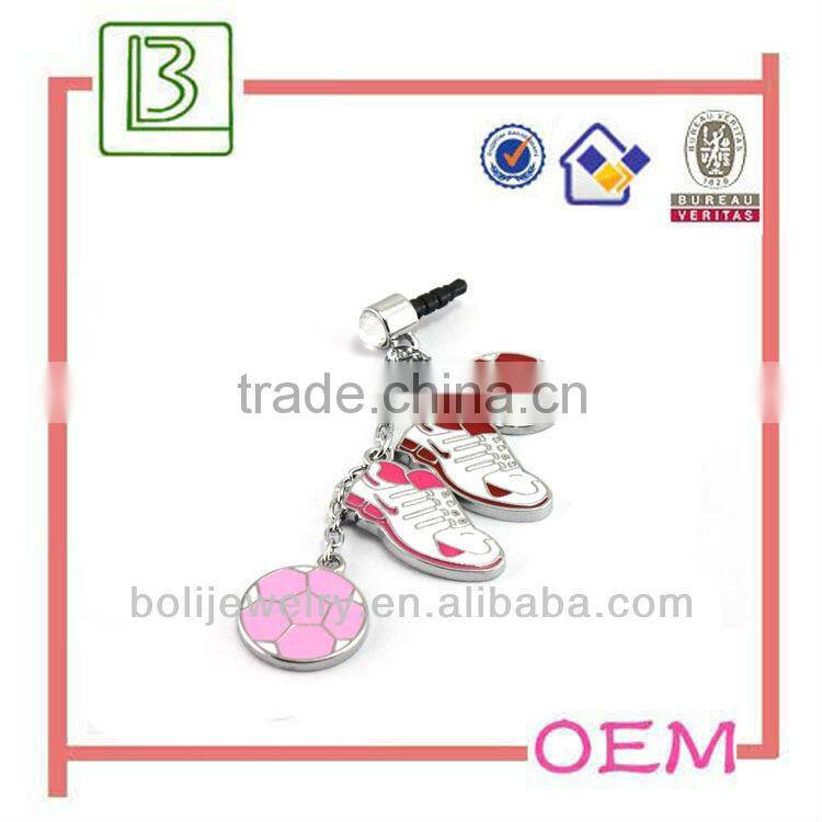 Equisite hot sale 3.5mm dust plug ornament for cellphone