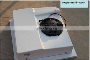 Vehicle engine driven front mounted 12v/24v truck refrigeration unit