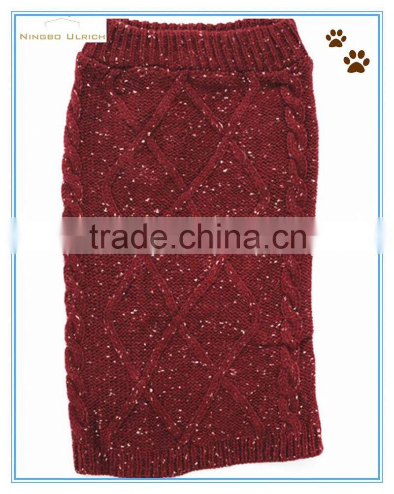 M5 fashion marbled knitted dog sweater
