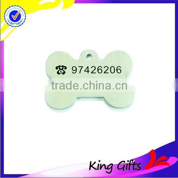 Dog tag ,bone shape metal dogtag,dog name tag ,dog tag with engarved and printed logo