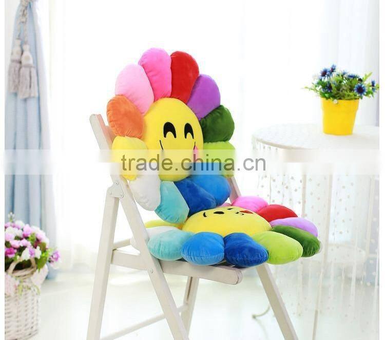 Wholesale sunflower Plush Emoji Pillows Decorative Sofa Cushion
