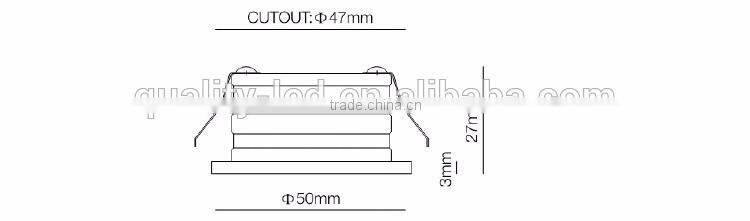 12V 24V 1W interior stairs LED wall lighting
