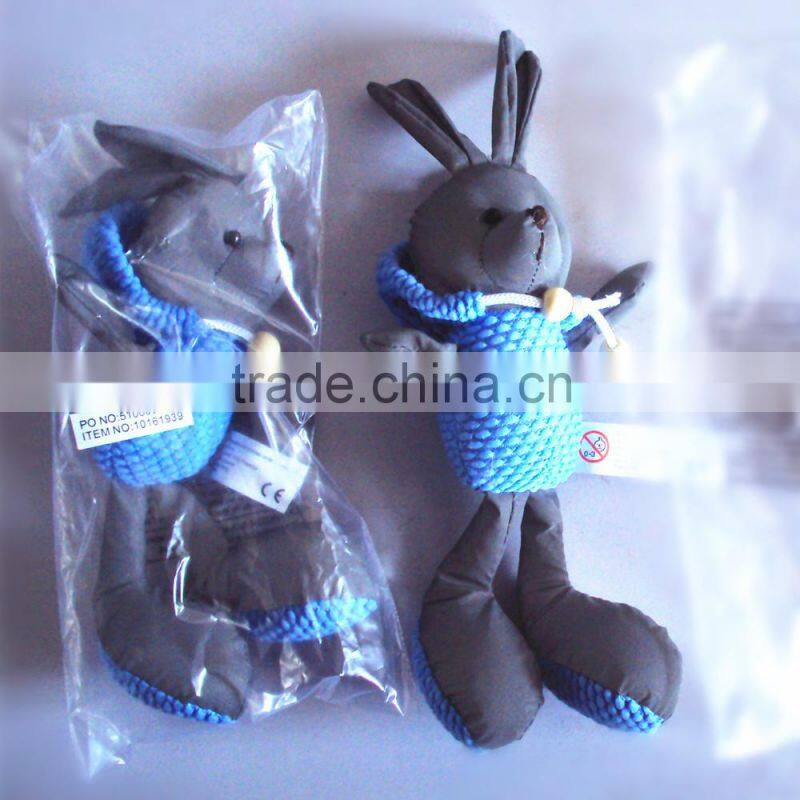 Stuffed rabbit Reflective keyholder