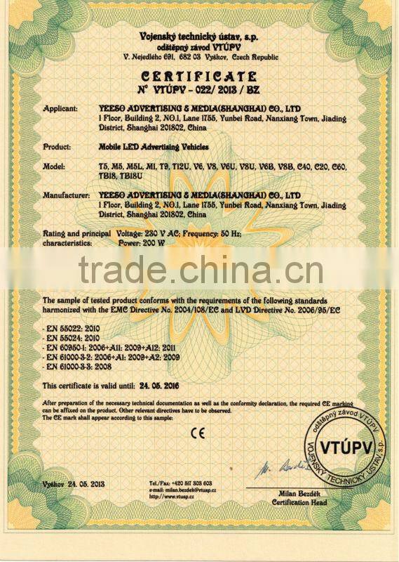 YEESO Mini Advertising billboard, Motorcycle mobile light box