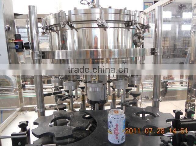 Aluminum can/PET can filling machine for fruit juice/sparking water