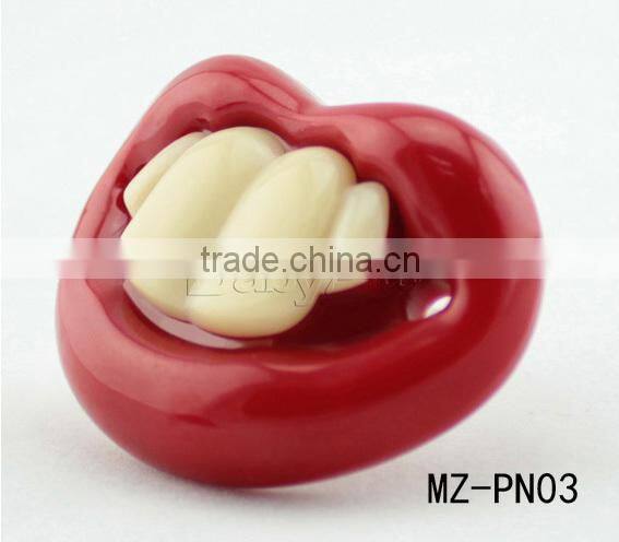 Babypro China Supplier Promotional Nipple Baby Toys Teeth Shape Food Grade Silicone Pacifier With EN1400 Test