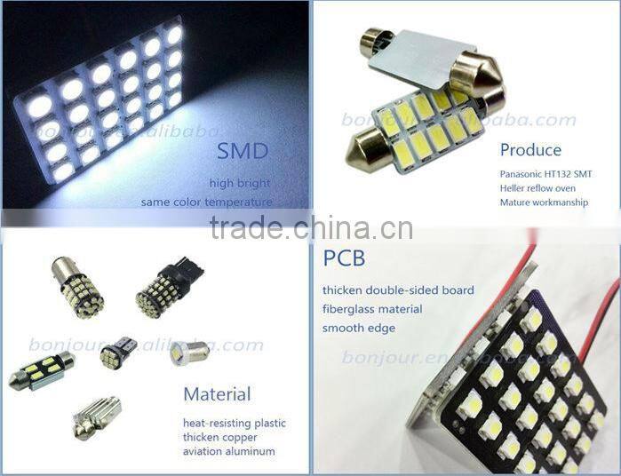 Canbus 5730 smd festoon led lights auto parts with aluminum