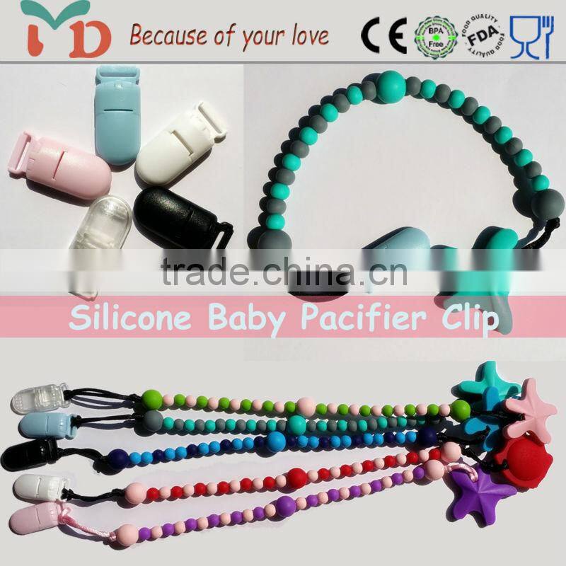 Hot sale in American market teething beads clips best baby pacifier