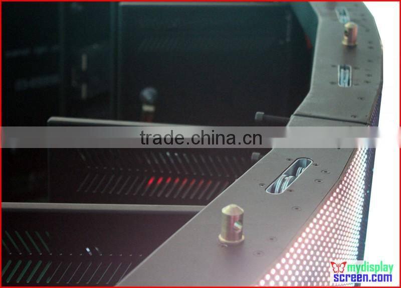 P10 led display curve, Indoor Usage and video and picture Display Function advertising led screen