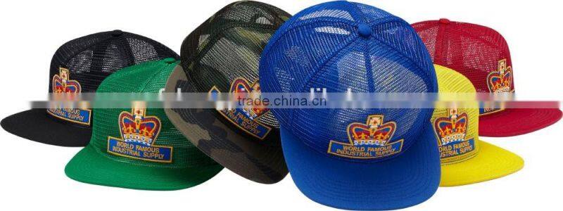 Trucker Mesh Caps Adjustable Plastic Snap Back Closure , All 6 Panels Mesh Baseball Caps , Custom Full Mesh Baseball Cap Bulk