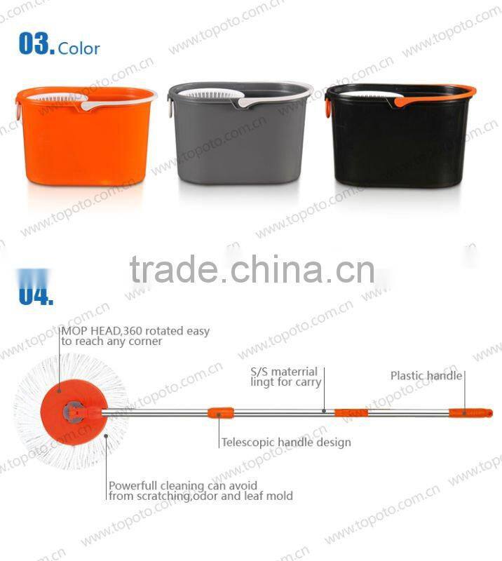 TOPOTO stackable spin mop,mini size cleaning mop