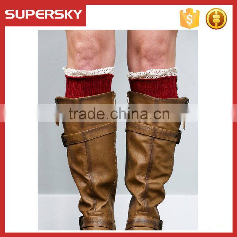 A-20 lace knit boot cuff socks knitting lace boot cuff lace crochet boot cuffs