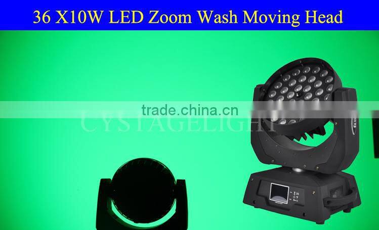 RGBW Zoom Moving Head LED 36X10W Light Wash