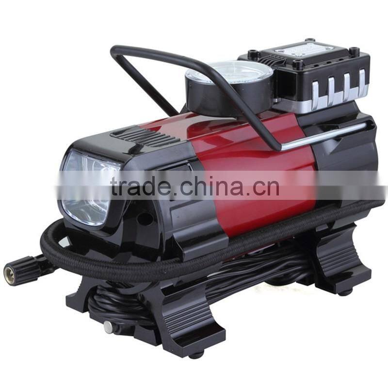 LED light Car air compressor, heavy duty air compressor, air pump, air inflator with repair tools