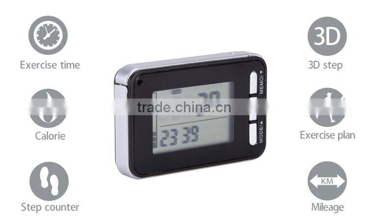 KYTO factory outlet big screen 3d calorie simple pedometer