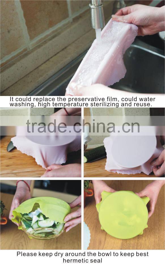 Recycling Environmental Protection Silicone Cling Wrap Dispenser Preservative Film