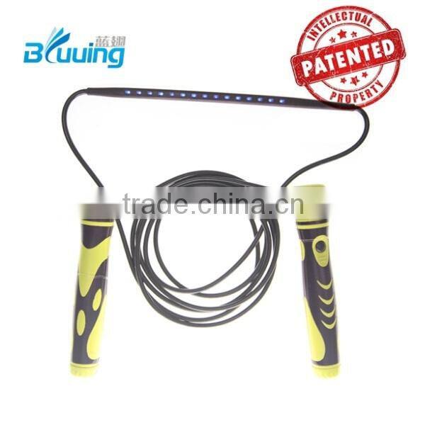 2015 Fashion design Bluuing brand new funtion led rope light jump ropes outdoor &indoor