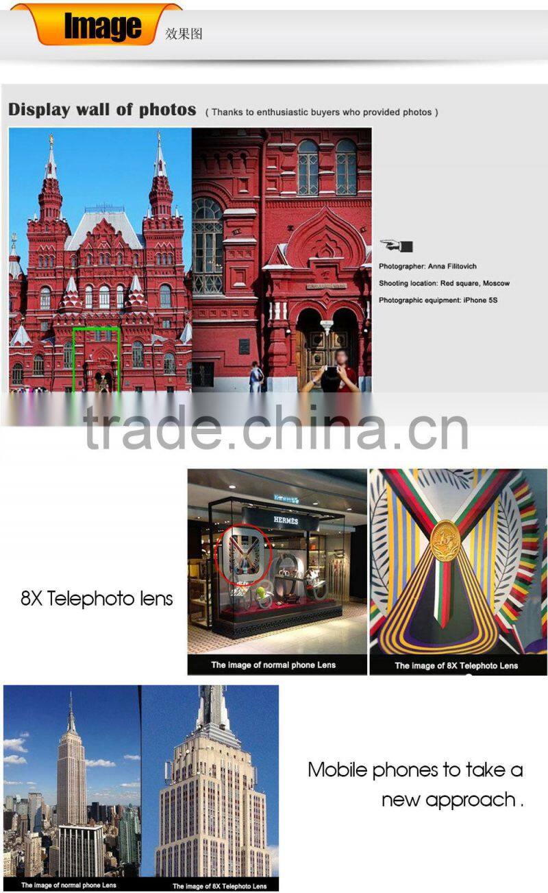 8X Optical Zoom Camera Telescope Lens Case Cover For Apple iPhone 5 5s