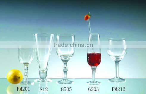 2013 hot selling wholesale glass water goblets