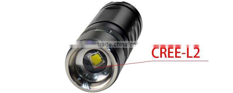 zoom flashlight aluminum torch 26650 xml2 xml focusing flash light