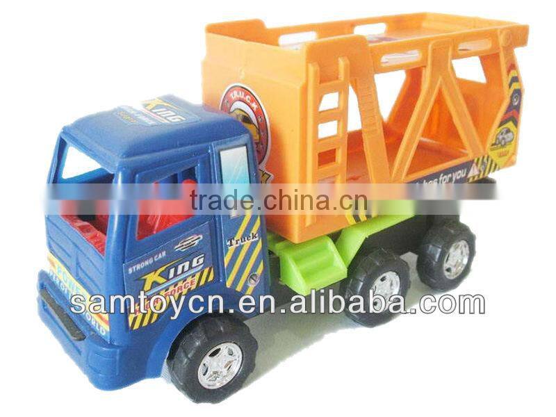 Pull back cheap plastic toy trucks for kids