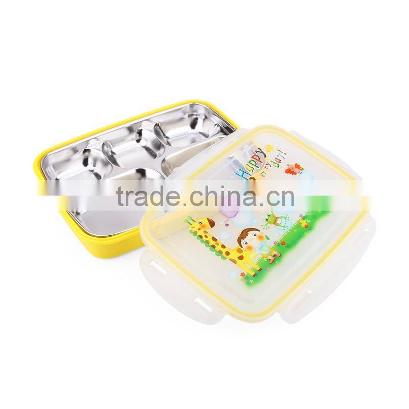 5 compartment stainless steel hot bento lunch box