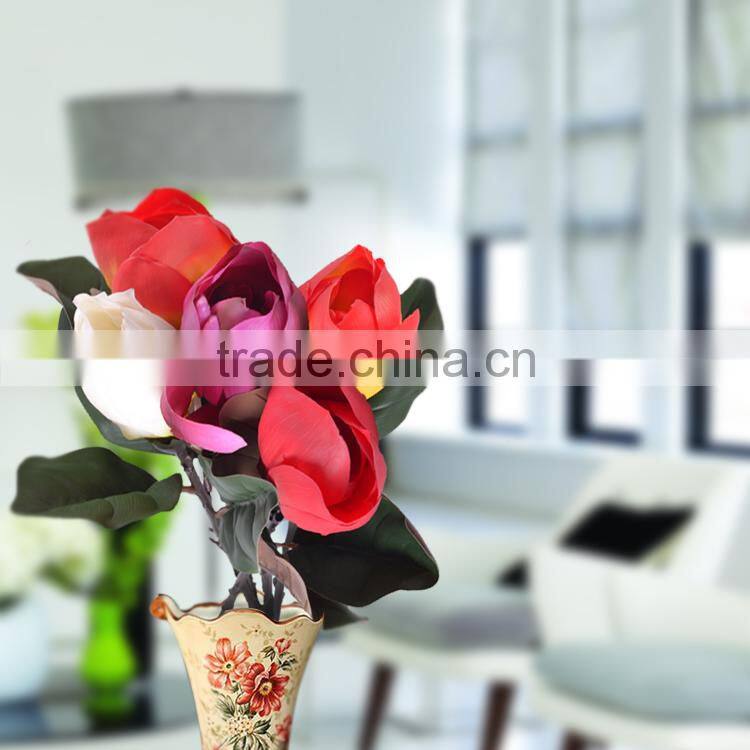 PU artificial flower single stem lily flower