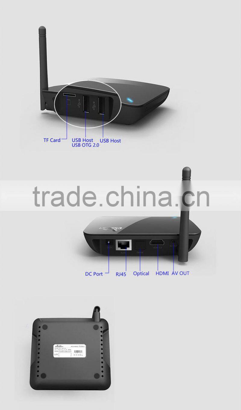 RK3188 Quad core Webcam Android media player HD built in 2GB RAM 8GB ROM With XBMC 1080P Player