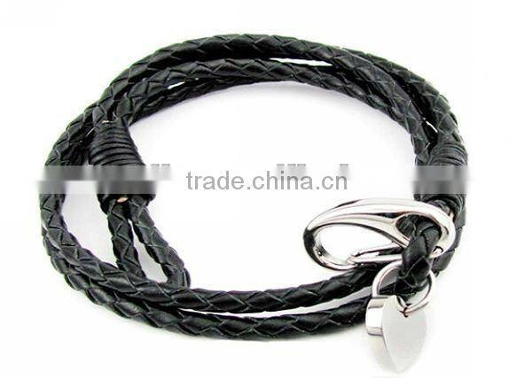 2013 good luck leather bracelet wholesale for girls #16000-1