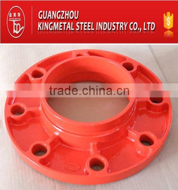 Ductile Iron Grooved Pipe Fittings Adaptor Flange