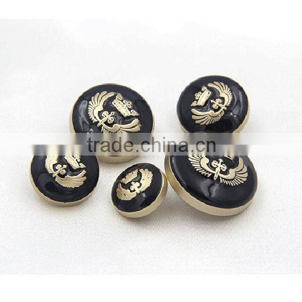 Overcoat button metal black button
