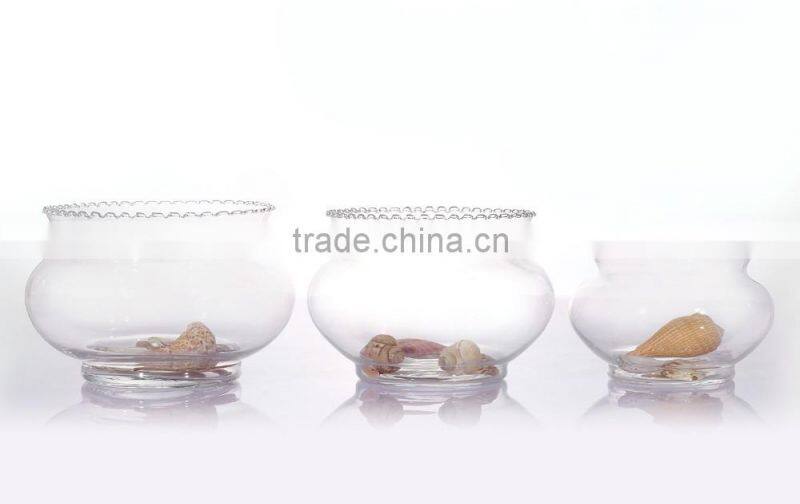 Unique Oval Shape Lace Fish Bowl