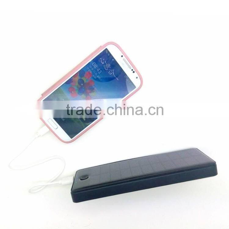 10000mah 15000mah 20000mah golden black polymer battery 1.5w Single crystal solar panel solar power bank charger for iphone