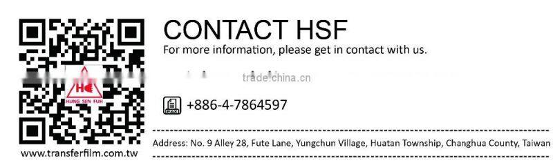 Bucket heat transfer printing film