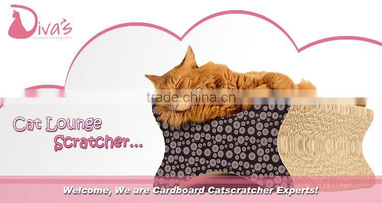 Promotional Pet Product cat mat Bed Corrugated cardboard Cat Scratcher with Catnip