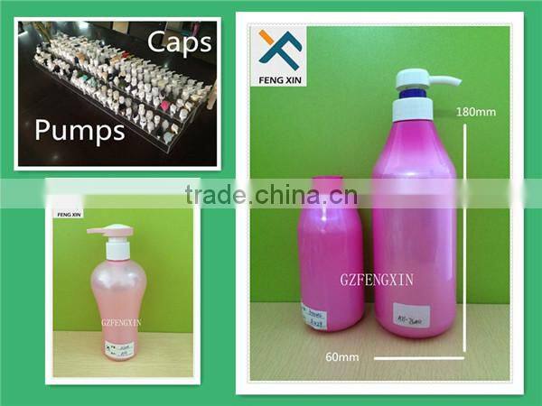 Personal care industrial use PET material plastic bottle for shampoo and shower gel