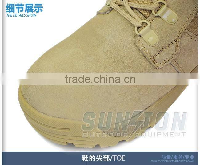 USA standard Tactical Boots is made of waterproof nylon and cowhide leather