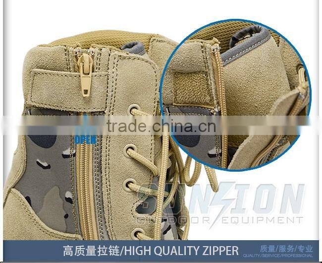Super Lightweight Tactical waterproof cowhide leather Desert Boots