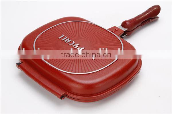 dessini die cast aluminium double sided frying pan