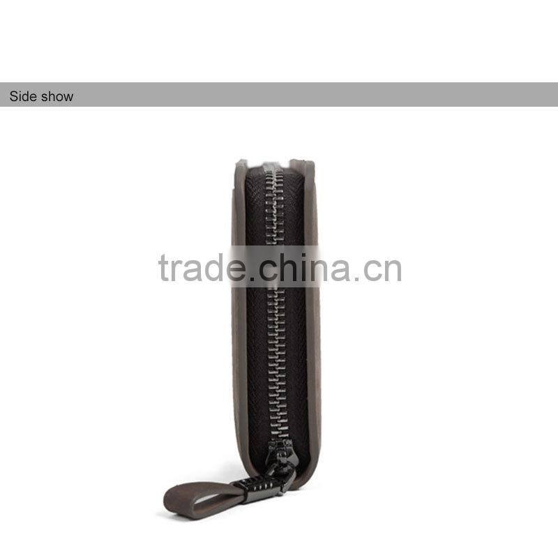 High quality genuine matte leather men clutch bag !!top grain men's leather wallet,luxury leather travel wallet for man