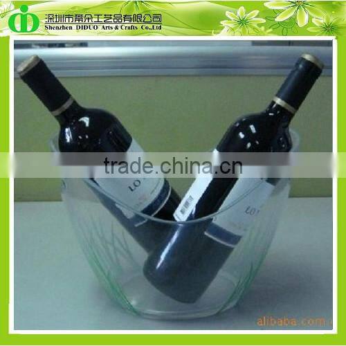DDI-B009 ISO9001 Chinese Factory Wholesale SGS Plastic Ice Bucket for Ice Cream, Double Wall Ice Bucket, Tin Ice Bucket