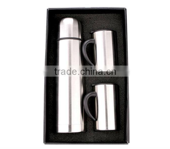 promotion flask and travel mug gifts set with bag packing